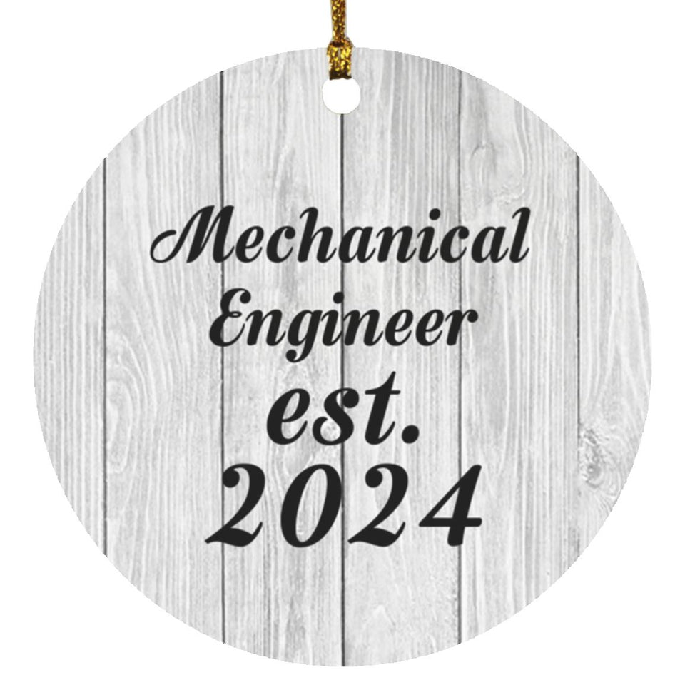 Mechanical Engineer Established Est. 2024 - Circle Ornament F