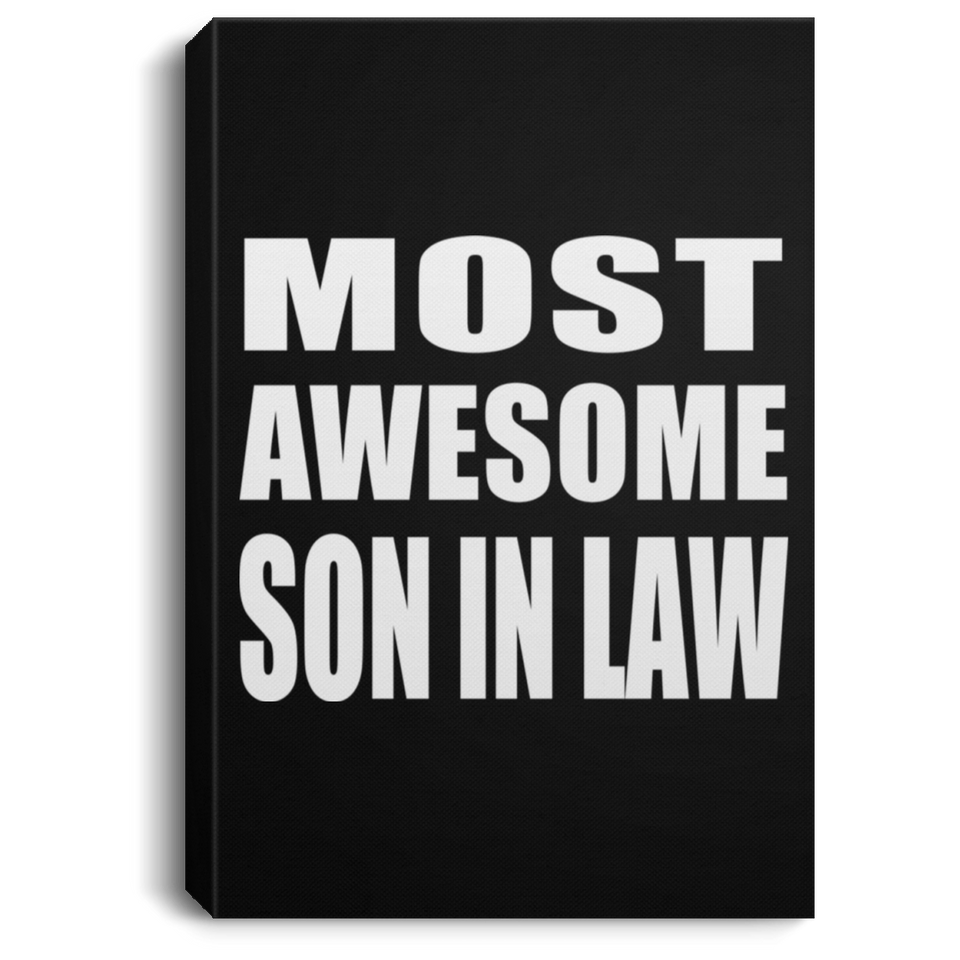 Most Awesome Son In Law - Canvas Portrait