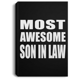 Most Awesome Son In Law - Canvas Portrait