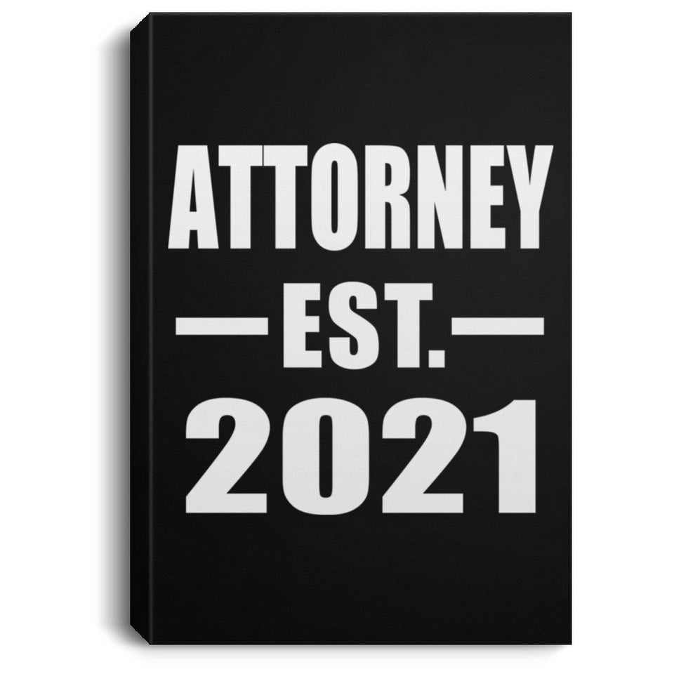 Attorney Established EST. 2021 - Canvas Portrait