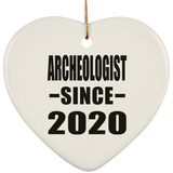 Archeologist Since 2020 - Heart Ornament