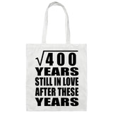 20th Anniversary Square Root of 400 Years Still In Love - Tote Bag White