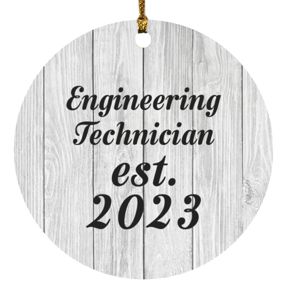 Engineering Technician Established Est. 2023 - Circle Ornament F