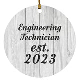 Engineering Technician Established Est. 2023 - Circle Ornament F
