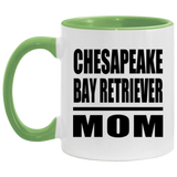 Chesapeake Bay Retriever Mom - 11oz Accent Mug Green