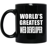 World's Greatest Web Developer - 11 Oz Coffee Mug Black