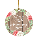 Happy 29th Anniversary 2022 - Circle Ornament B