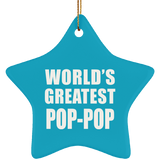 World's Greatest Pop-Pop - Star Ornament