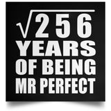 16th Anniversary Square Root of 256 Years of Mr Perfect - Poster Square