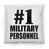 Number One #1 Military Personnel - Throw Pillow