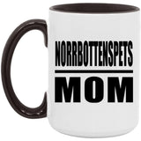 Norrbottenspets Mom - 15oz Accent Mug Black