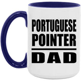 Portuguese Pointer Dad - 15oz Accent Mug Purple