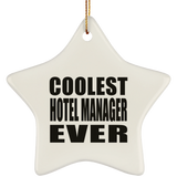 Coolest Hotel Manager Ever - Star Ornament