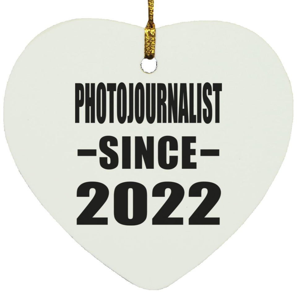 Photojournalist Since 2022 - Heart Ornament