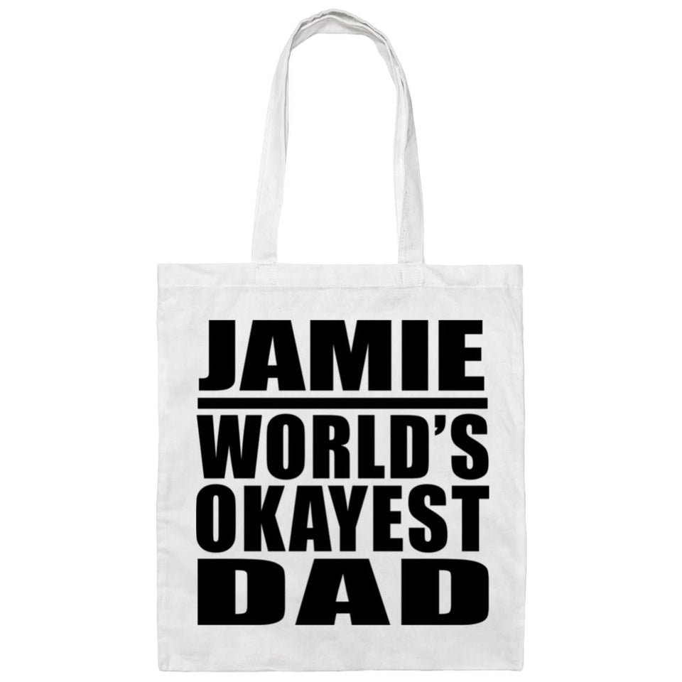 Jamie World's Okayest Dad - Tote Bag White