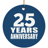 25th Anniversary 25 Years Anniversary - Circle Ornament