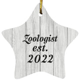 Zoologist Established Est. 2022 - Star Ornament F