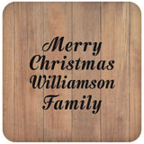 Merry Christmas Williamson Family - Drink Coaster C