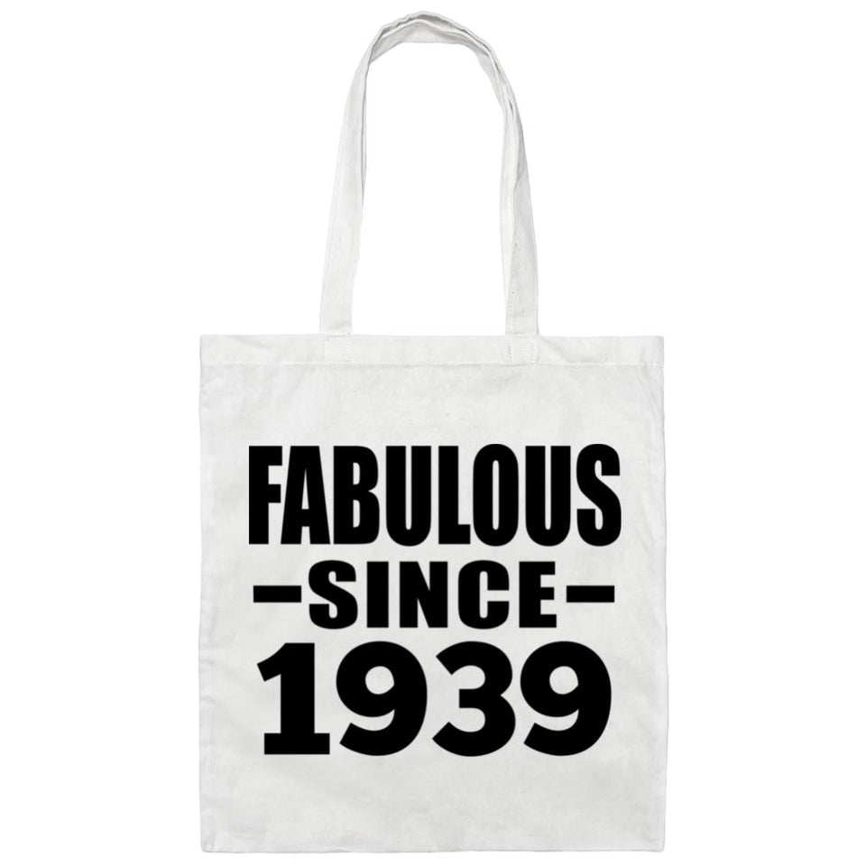 85th Birthday Fabulous Since 1939 - Tote Bag White