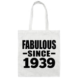 85th Birthday Fabulous Since 1939 - Tote Bag White