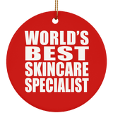 World's Best Skincare Specialist - Circle Ornament