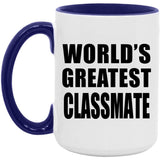 World's Greatest Classmate - 15oz Accent Mug Purple