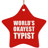 World's Okayest Typist - Star Ornament