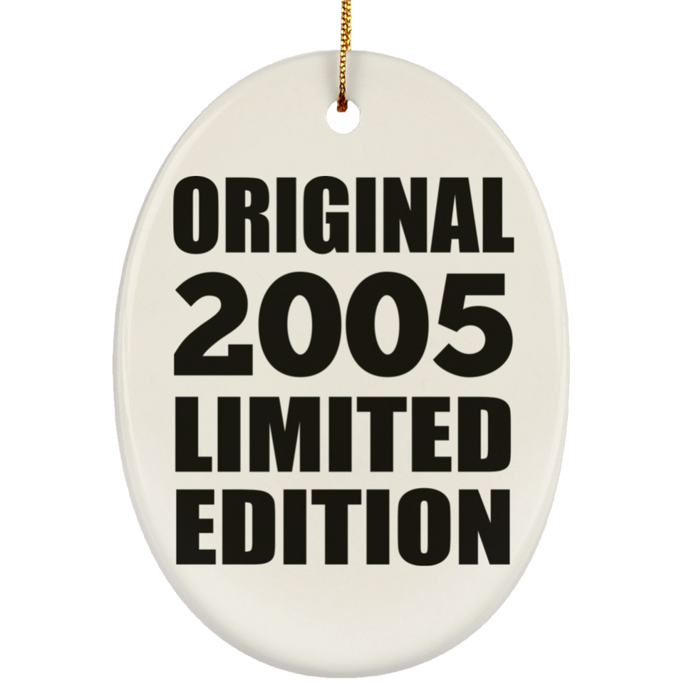 19th Birthday Original 2005 Limited Edition - Oval Ornament