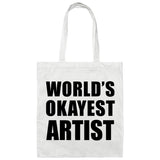 World's Okayest Artist - Tote Bag White