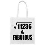 106th Birthday Square Root of 11236 & Fabulous - Tote Bag White