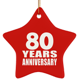 80th Anniversary 80 Years - Star Ornament
