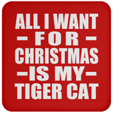 All I Want For Christmas Is My Tiger Cat - Coaster