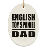 English Toy Spaniel Dad - Oval Ornament