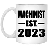 Machinist Established EST. 2023 - 11oz Coffee Mug