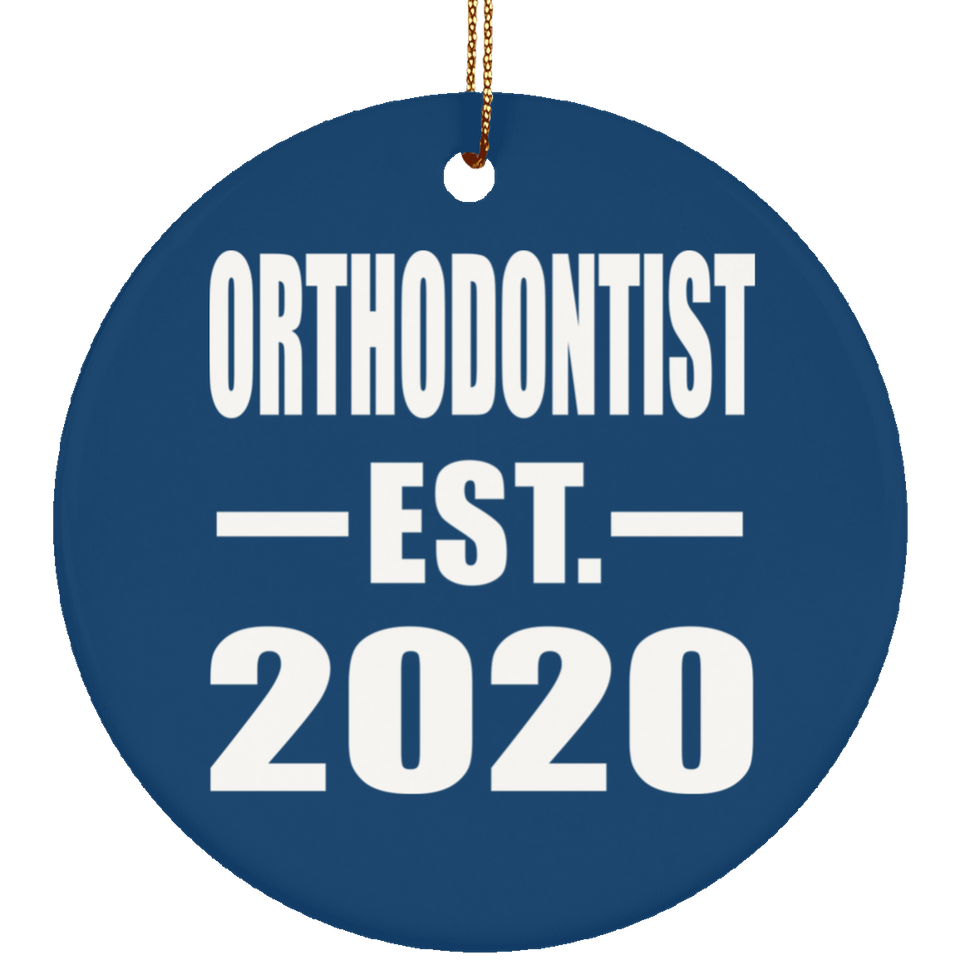 Orthodontist Established EST. 2020 - Circle Ornament