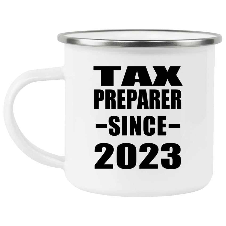 Tax Preparer Since 2023 - 12oz Camping Mug