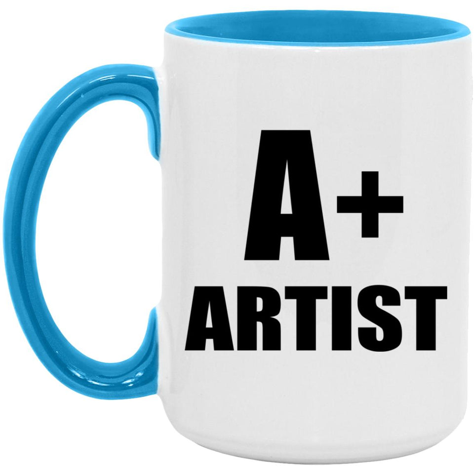 A+ Artist - 15oz Accent Mug Blue