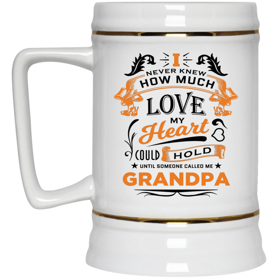 How Much Love Could Hold Until Called Me Grandpa - Beer Stein