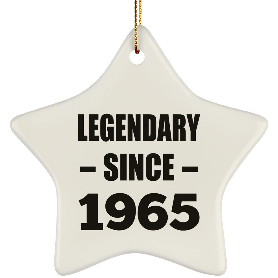 59th Birthday Legendary Since 1965 - Star Ornament