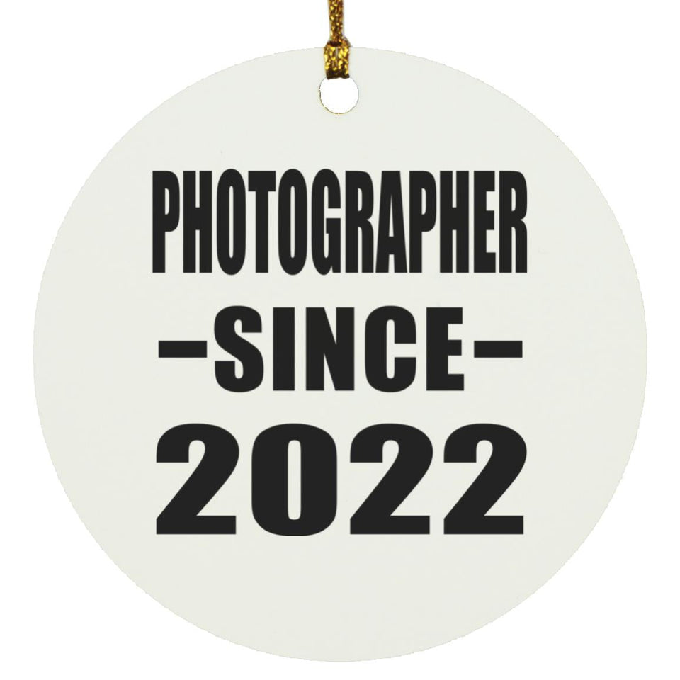 Photographer Since 2022 - Circle Ornament