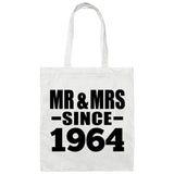 60th Anniversary Mr & Mrs Since 1964 - Tote Bag White