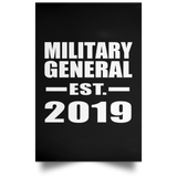 Military General Established EST. 2019 - Poster Portrait