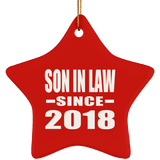 Son In Law Since 2018 - Star Ornament