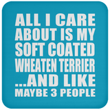All I Care About Is My Soft Coated Wheaten Terrier - Drink Coaster
