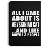 All I Care About Is Abyssinian Cat - Canvas Portrait