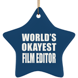 World's Okayest Film Editor - Star Ornament