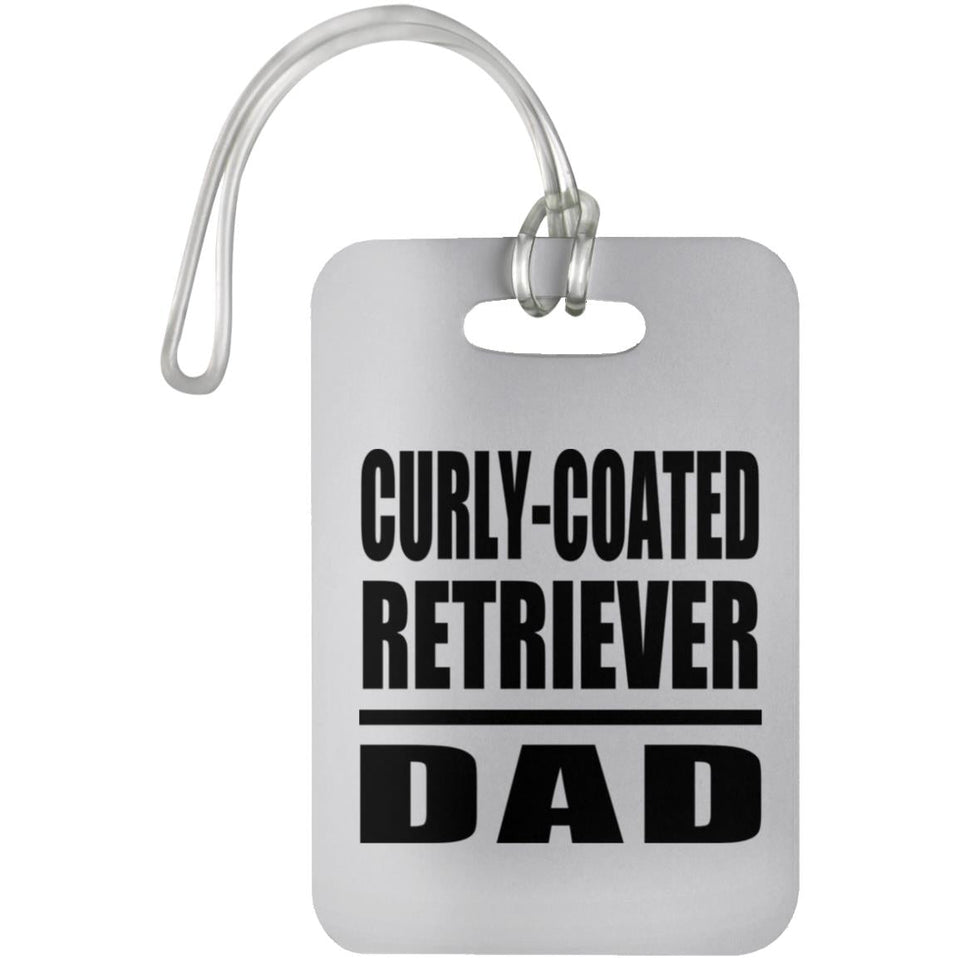Curly-Coated Retriever Dad - Luggage Bag Tag