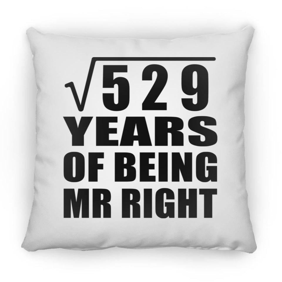 23rd Anniversary Square Root of 529 Years of Being Mr Right - Throw Pillow