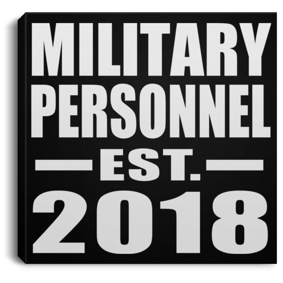 Military Personnel Established EST. 2018 - Canvas Square