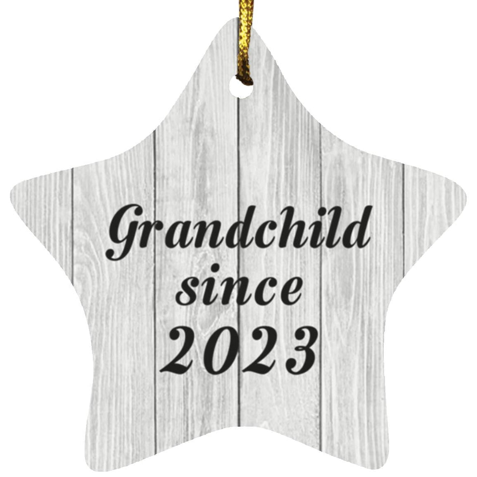 Grandchild Since 2023 - Star Ornament F